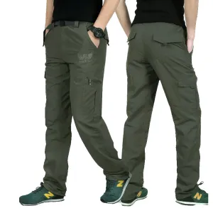 Military Style Cargo Pants Men Summer Waterproof Breathable Male Trousers Joggers Army Pockets Casual Pants