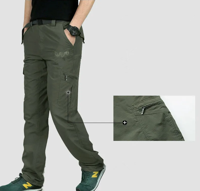Military Style Cargo Pants Men Summer Waterproof Breathable Male Trousers Joggers Army Pockets Casual Pants