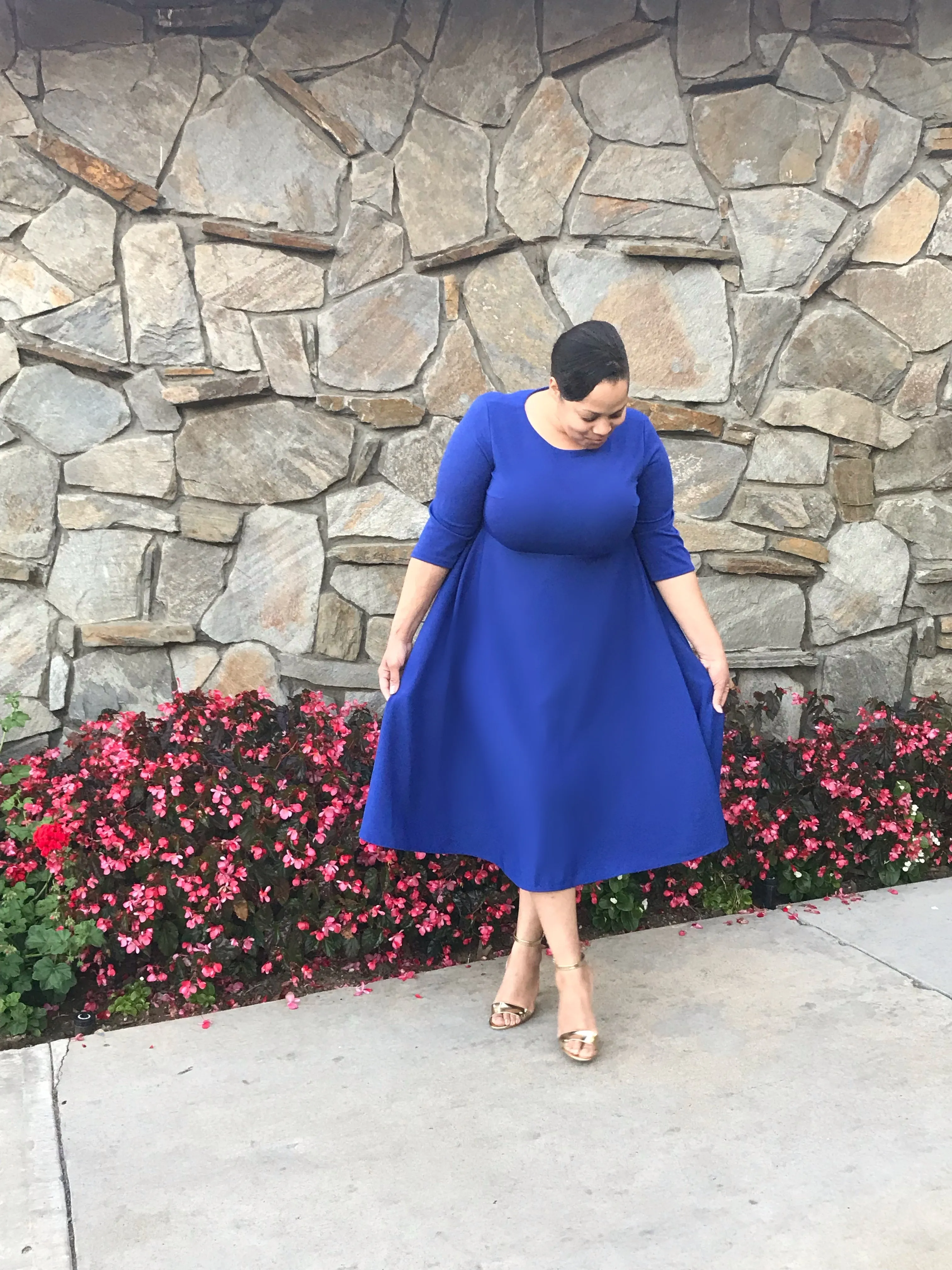 Millie Black Full Midi Dress