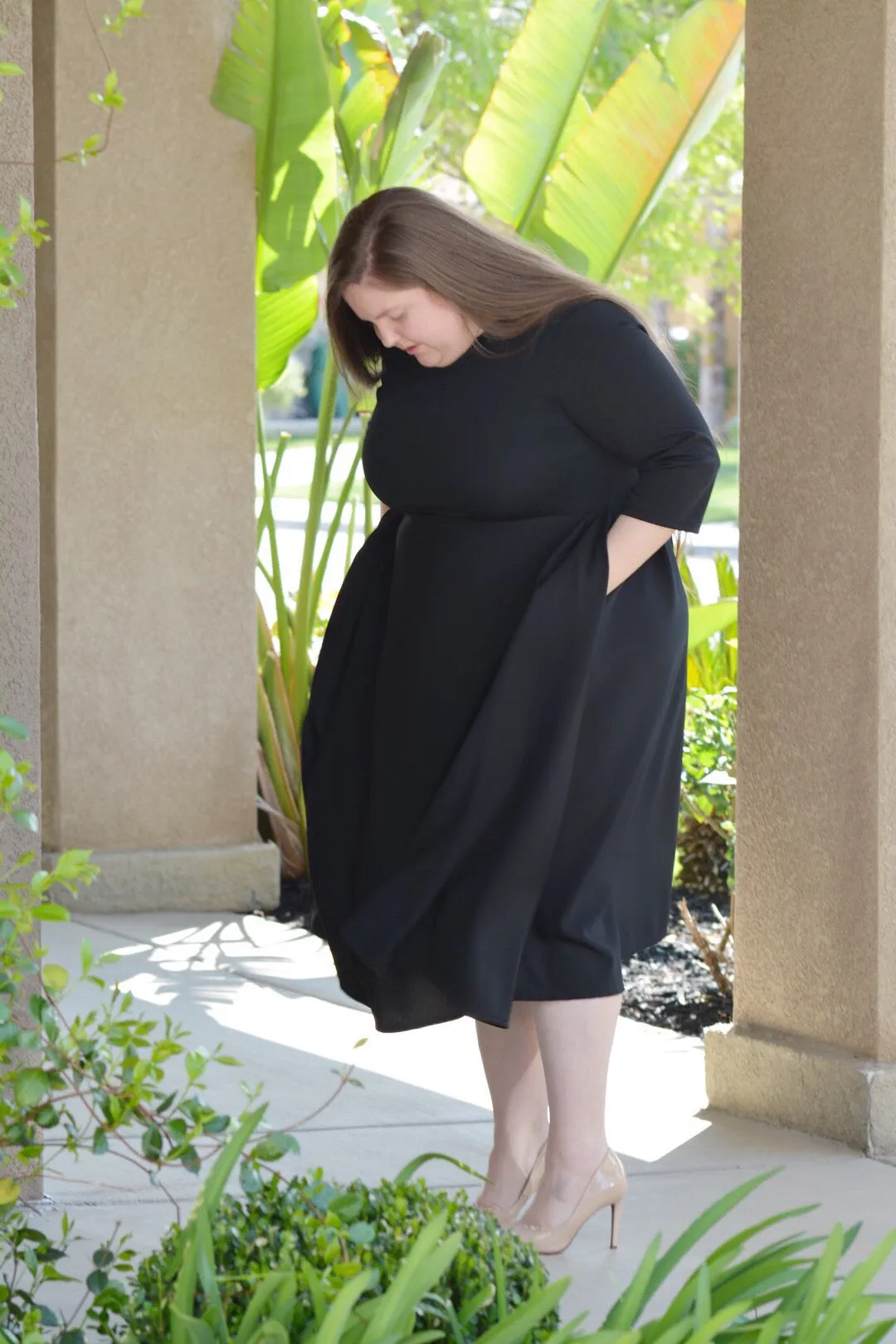 Millie Black Full Midi Dress