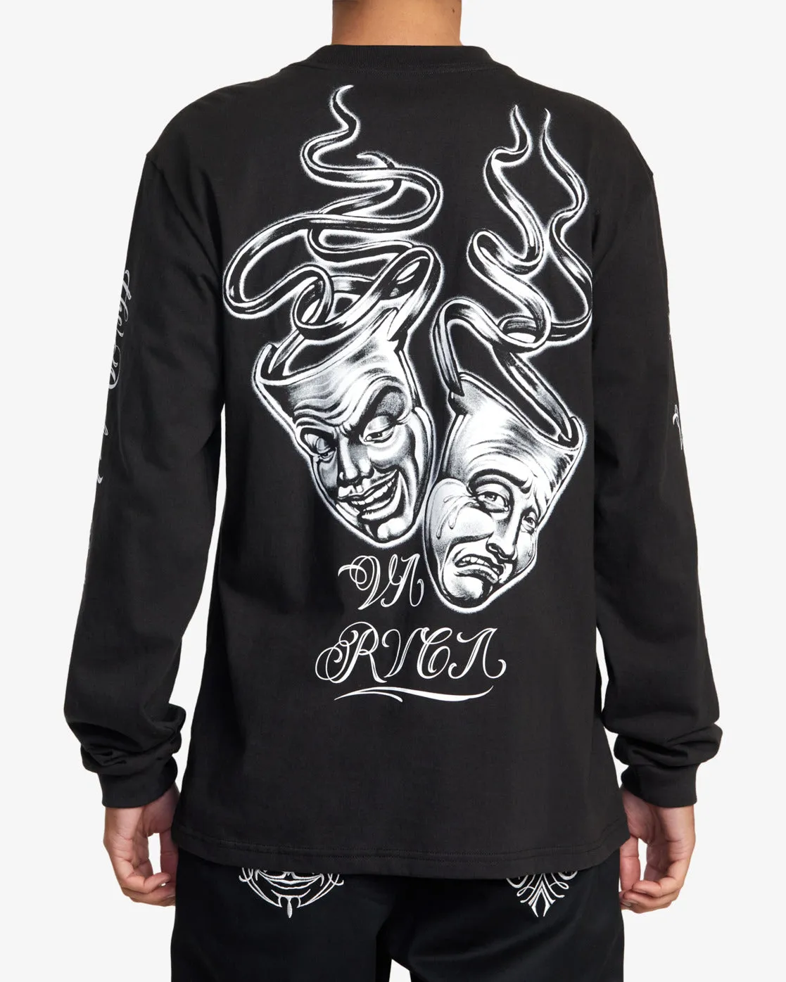 Mister Cartoon Laugh Now Long Sleeve Tee - Black