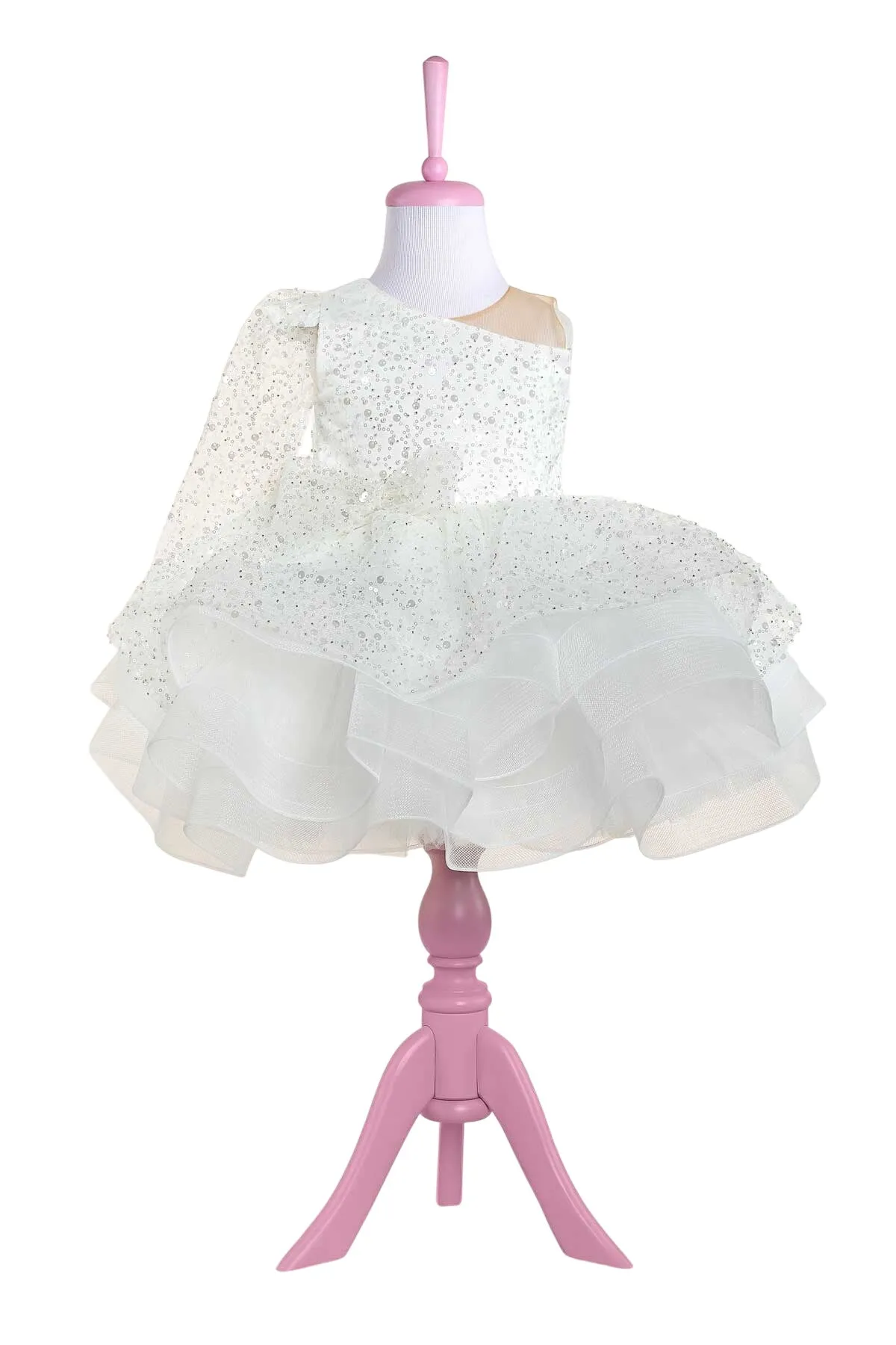 Monica White Party Dress