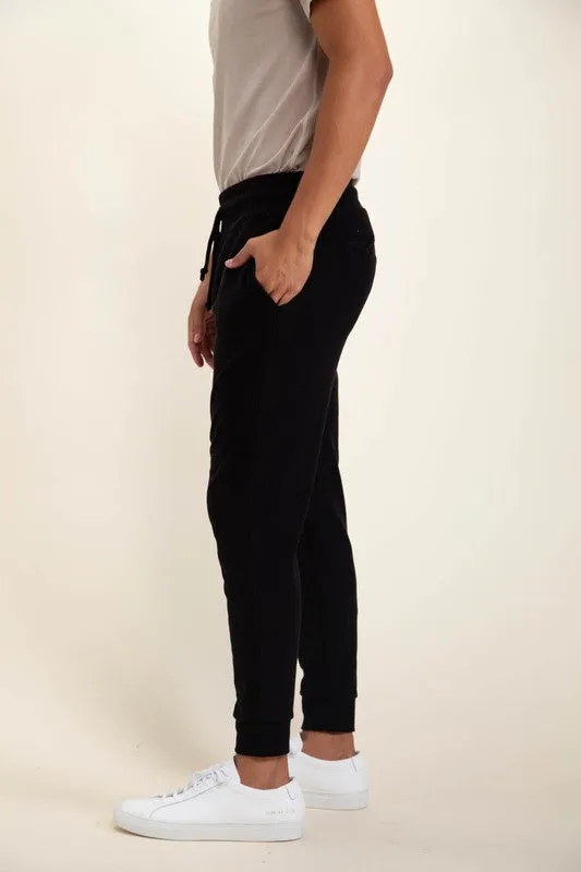MONO B MEN- Micro Ribbed Joggers