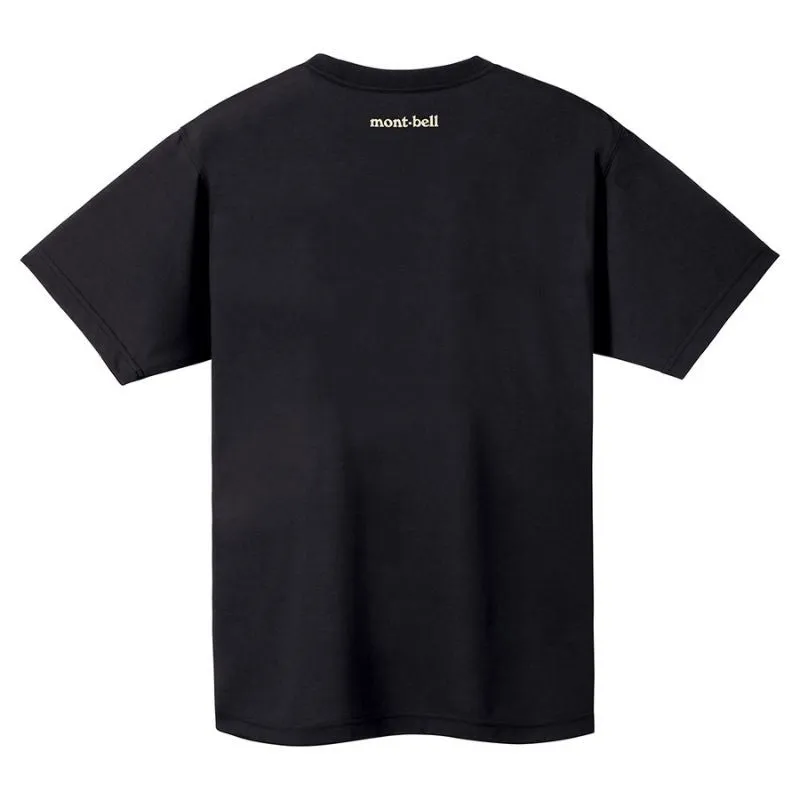 Montbell T-Shirt Unisex Wickron T Monta Bear Face - Black