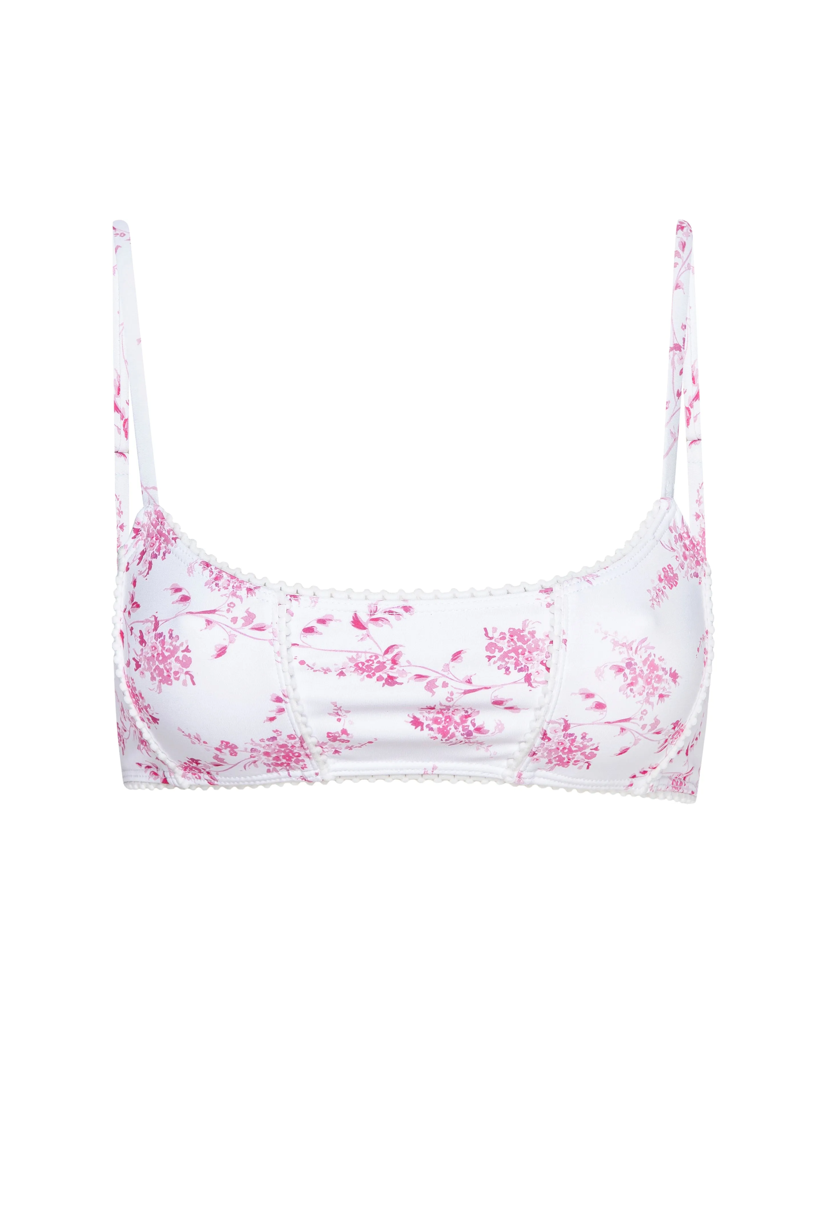 NANTUCKET BIKINI TOP - PINK FLORAL