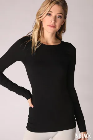 Nikibiki Long Sleeve Crew Top Black
