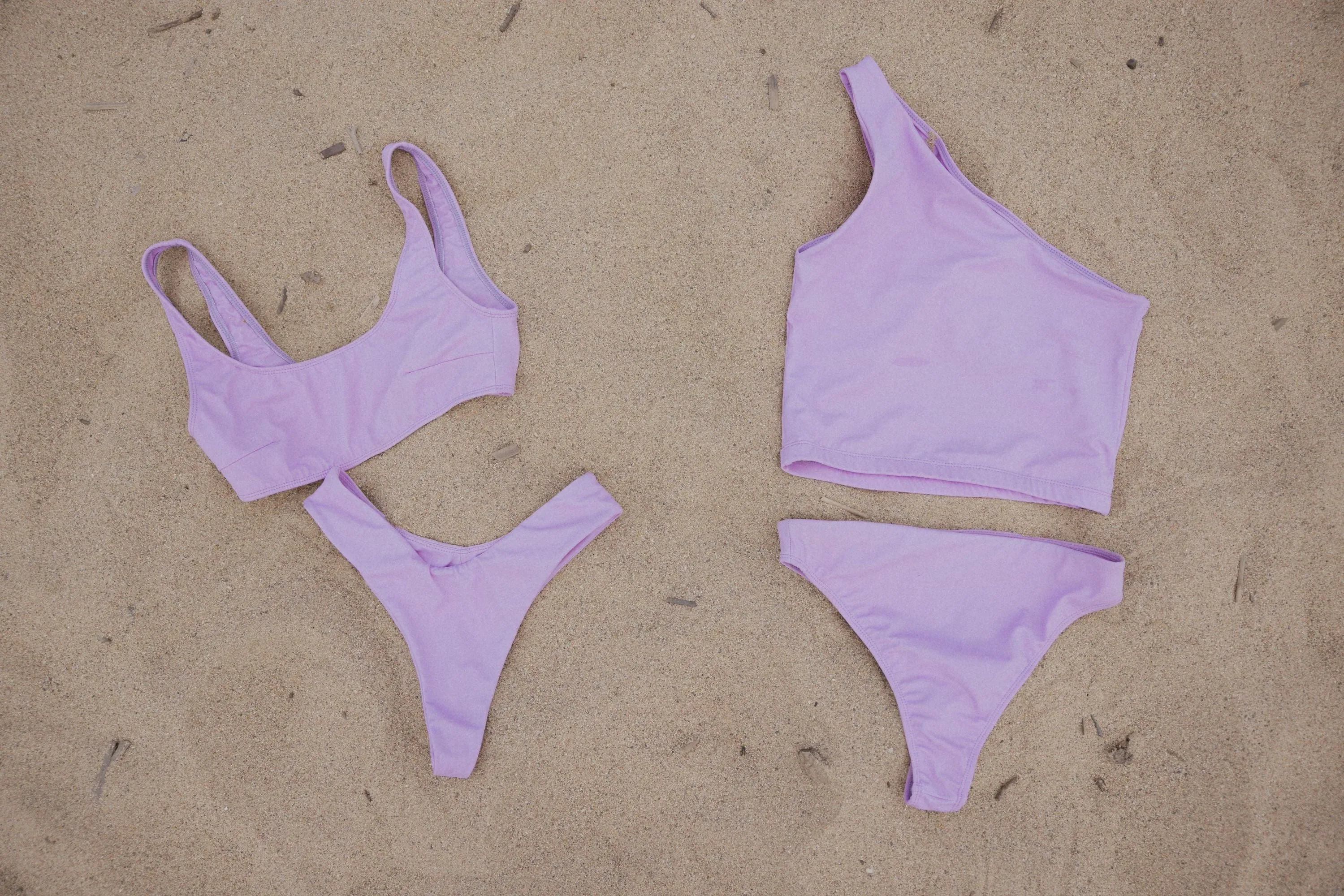 Noserider Surf Bikini Top in Lavender