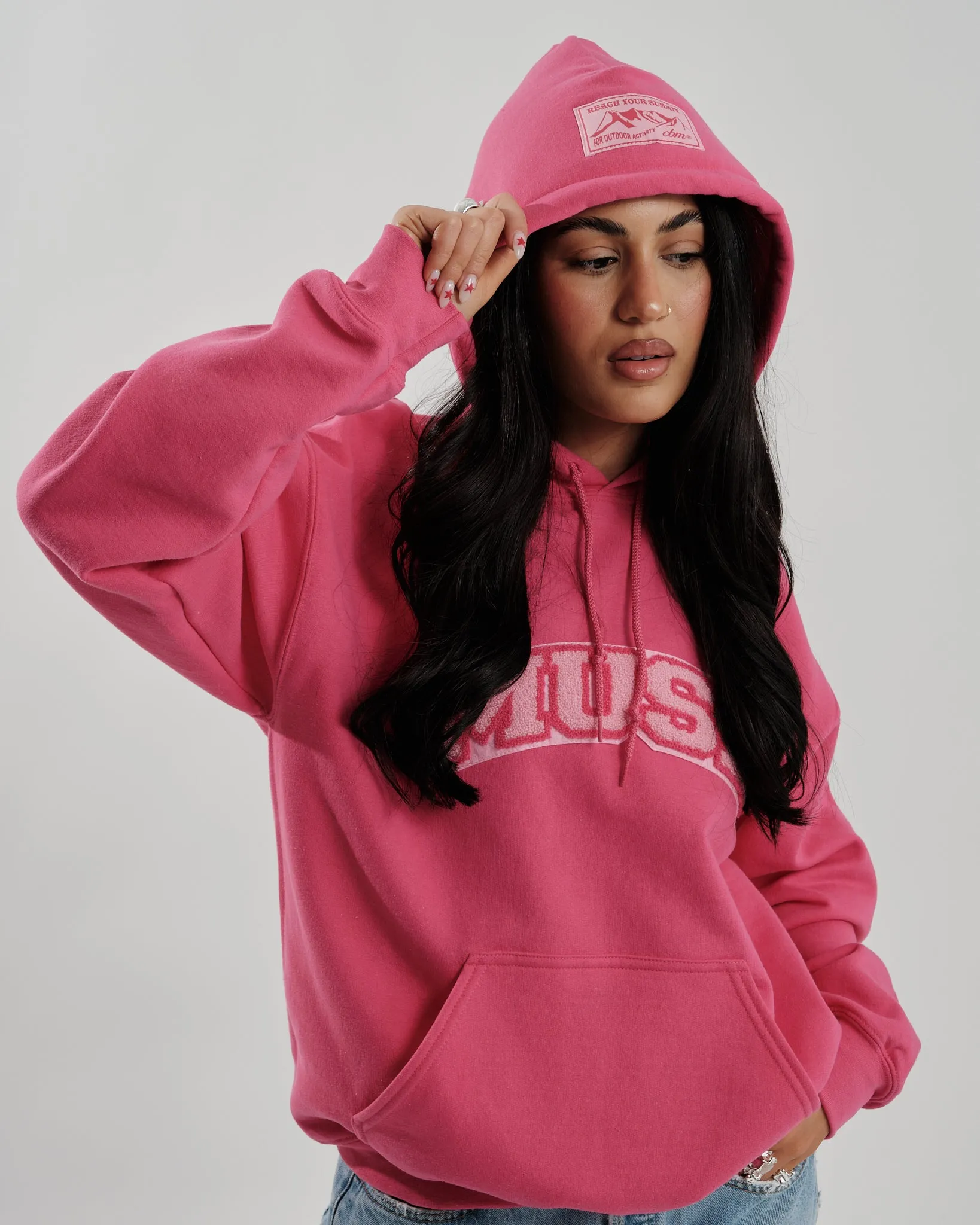 OG Chenille Fuchsia Hoodie - Dragonfruit