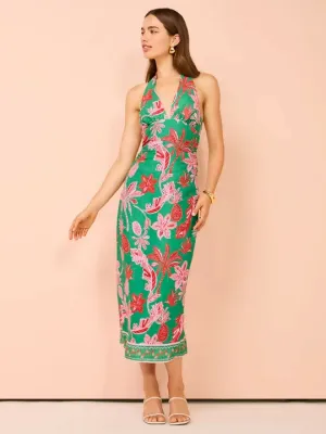 Ownley Kara Midi Dress In Pineapple Print