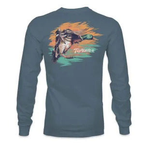 Painterly Duck - 19542 Long Sleeve Slate