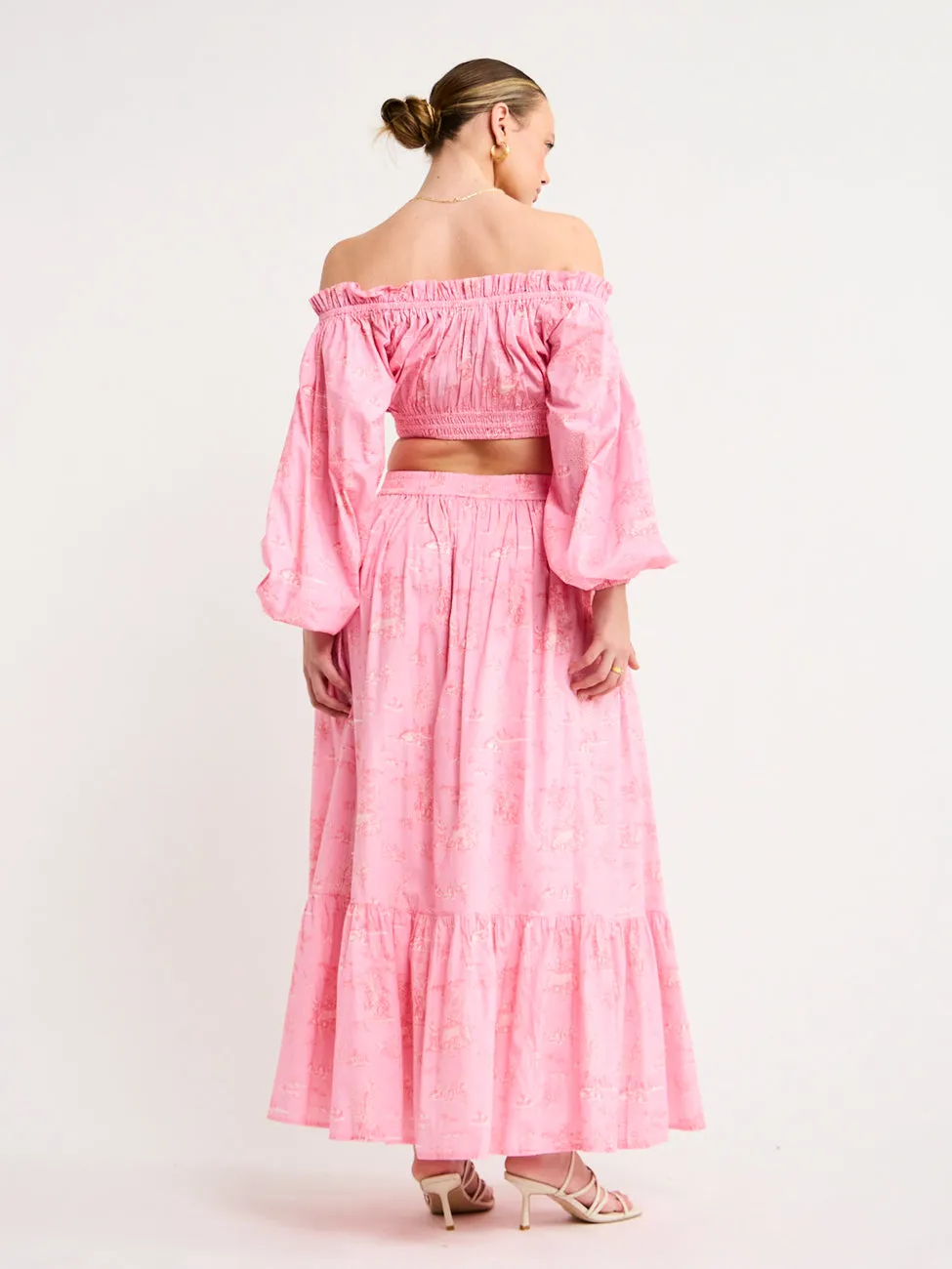 Palm Noosa Audrey Skirt in Pink Provence