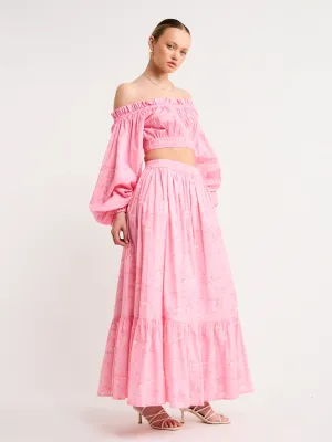 Palm Noosa Audrey Skirt in Pink Provence