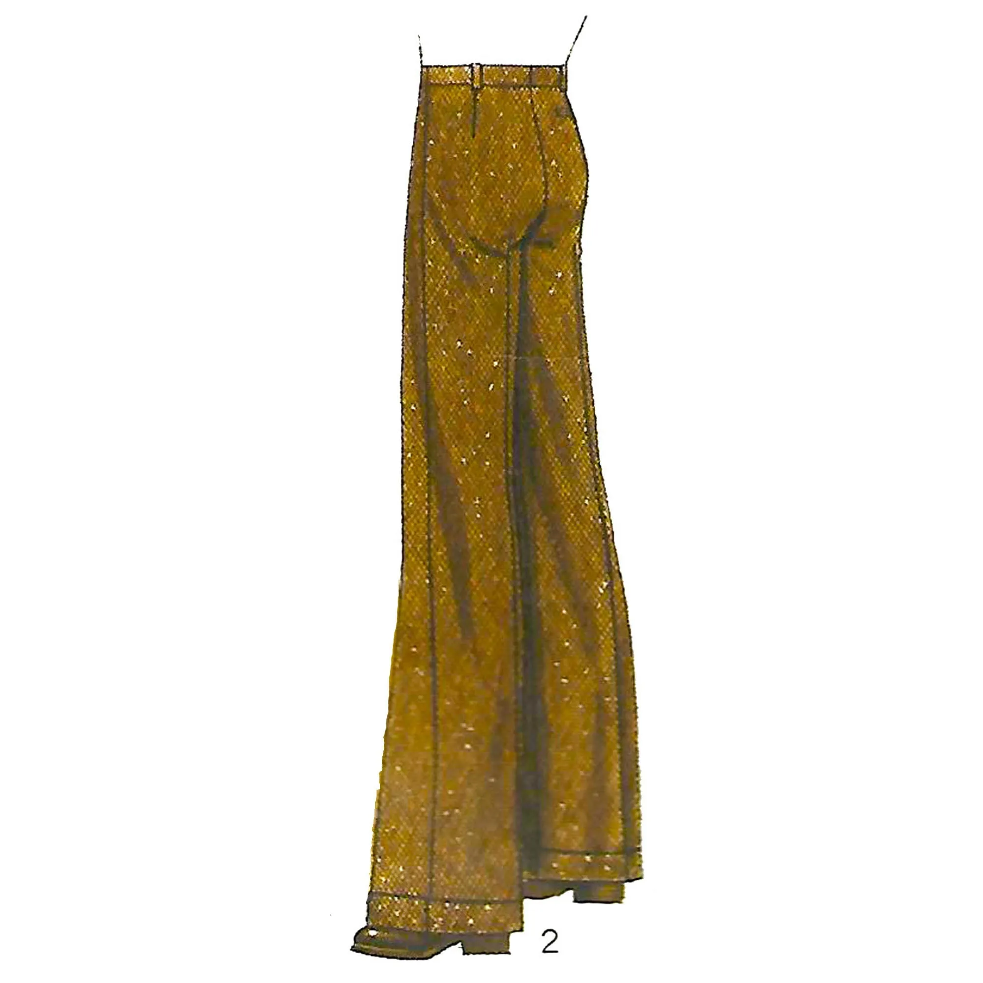 PDF - Vintage 1970s Pattern – Men’s Flared Trousers - Multi-sizes - Download