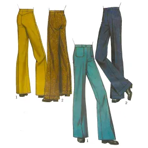 PDF - Vintage 1970s Pattern – Men’s Flared Trousers - Multi-sizes - Download