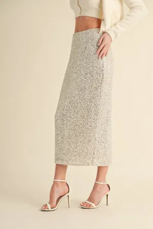 Pennie Sequin Midi Skirt