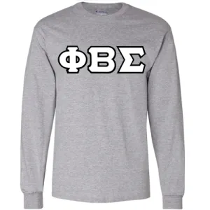 Phi Beta Sigma Champion Long-Sleeve Tee - Champion CC8C - TWILL