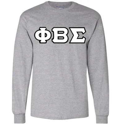 Phi Beta Sigma Champion Long-Sleeve Tee - Champion CC8C - TWILL