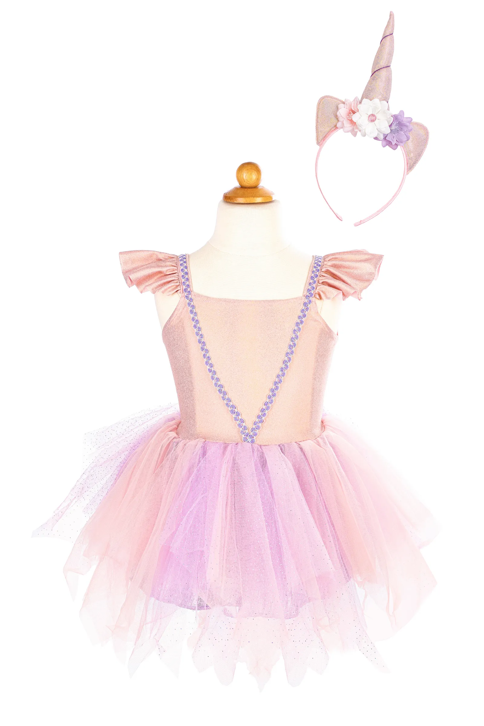 Pink Shimmer Unicorn Dress & Headband