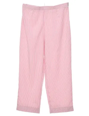 Pink Striped Trousers - W31 L25