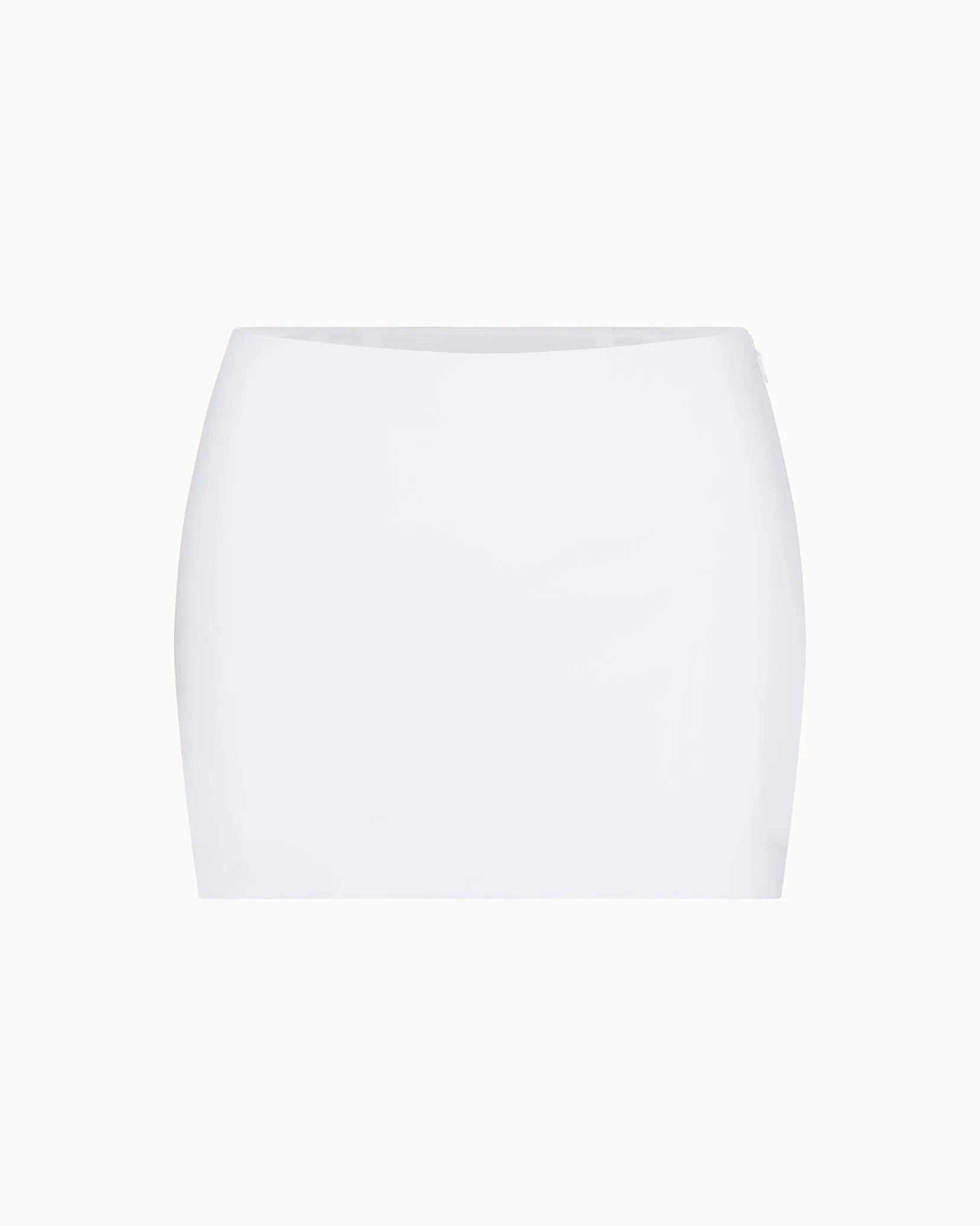 Poplin Micro Mini Skirt | White