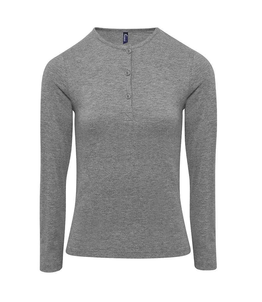 Premier Ladies Long John Roll Sleeve T-Shirt
