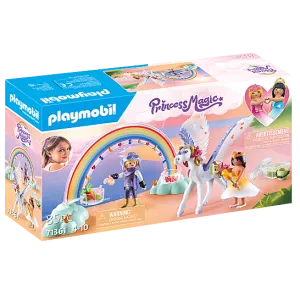 Princess Magic - Pegasus with Rainbow in the Clouds 71361