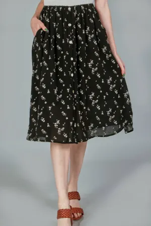 PS Kate Ditsy Woven Pocket Midi Skirt. Fall Clearance!