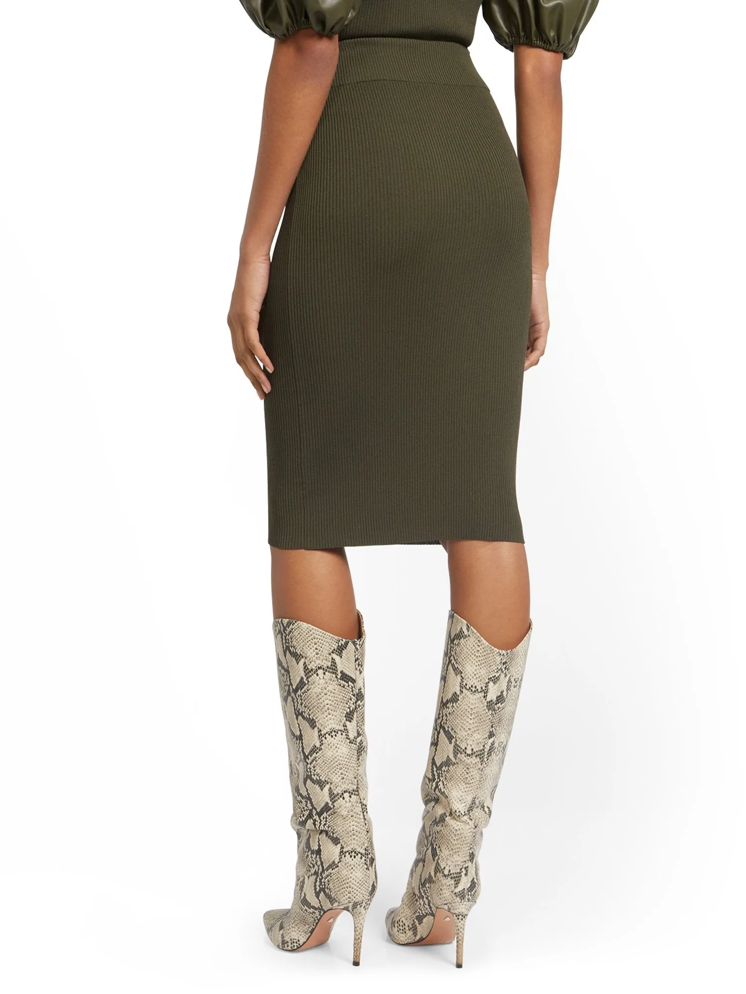 Pull-On Sweater Skirt