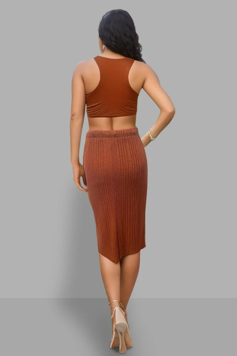 Pumpkin Spice Midi Fall Skirts