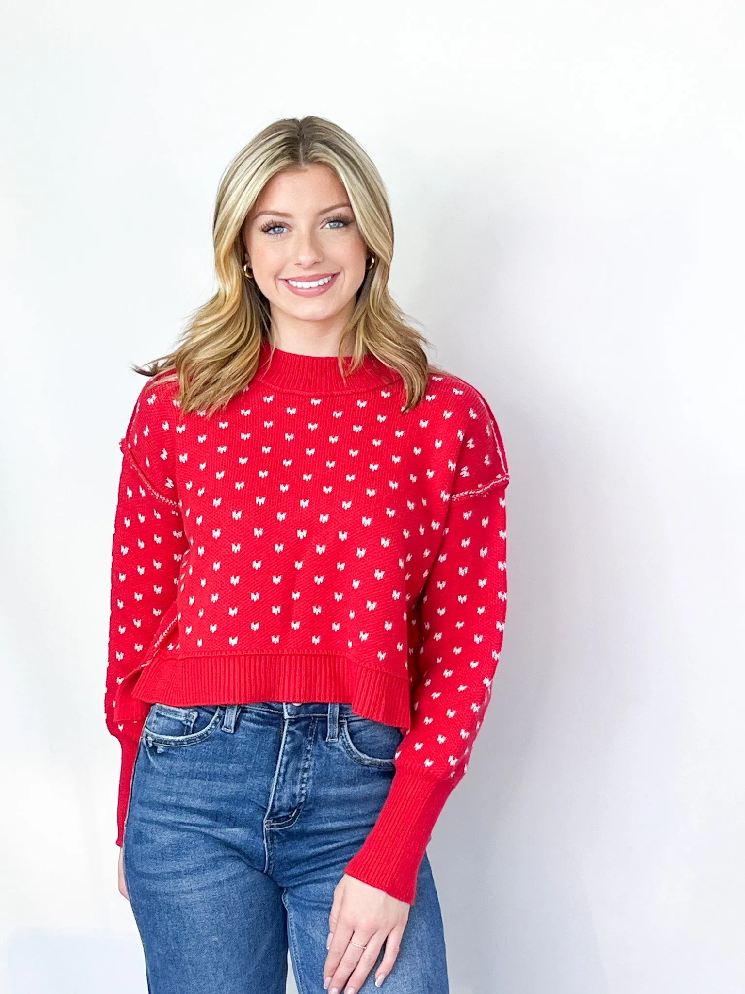 Rachel - Mini Heart Sweater