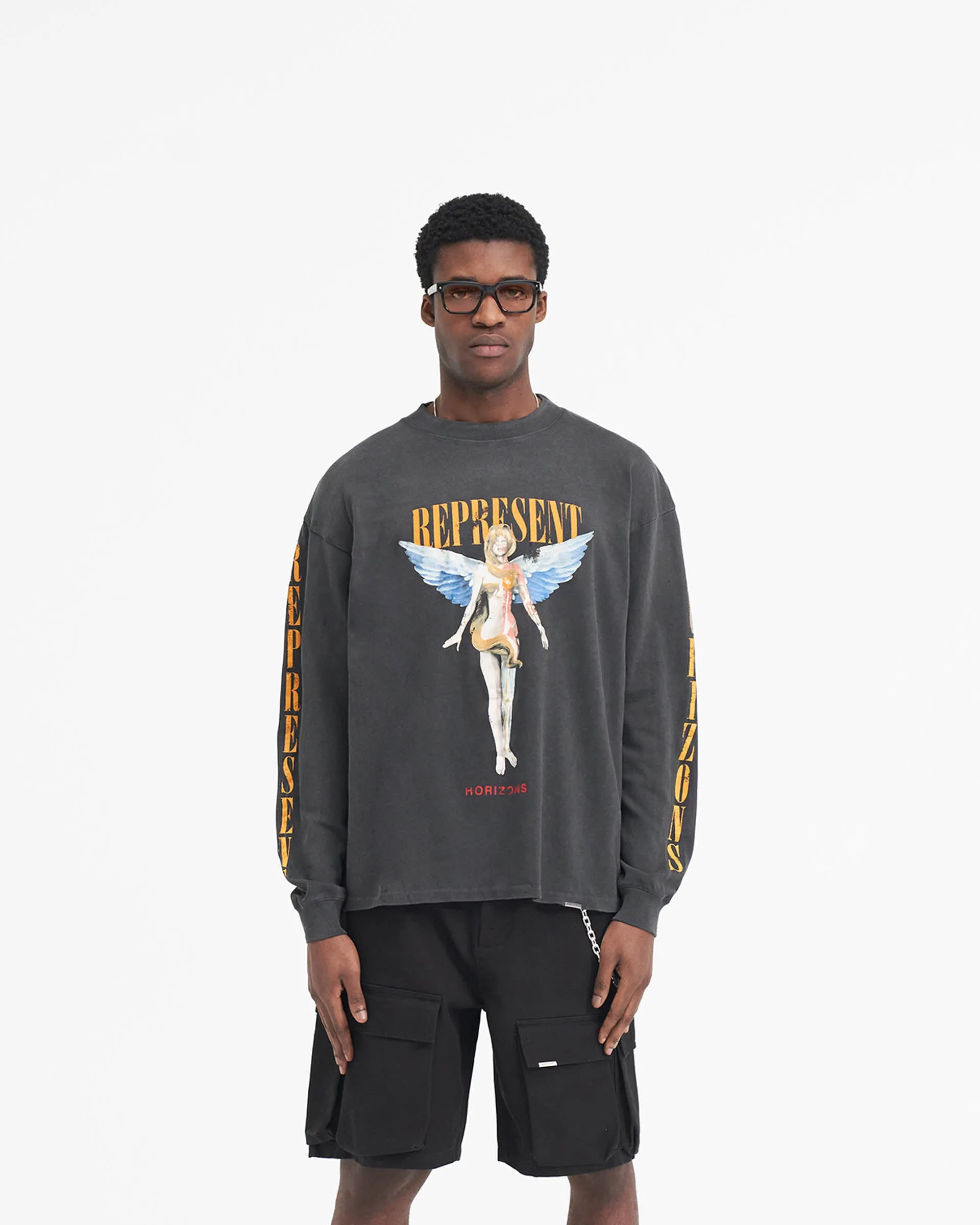 Reborn Long Sleeve T-Shirt - Aged Black