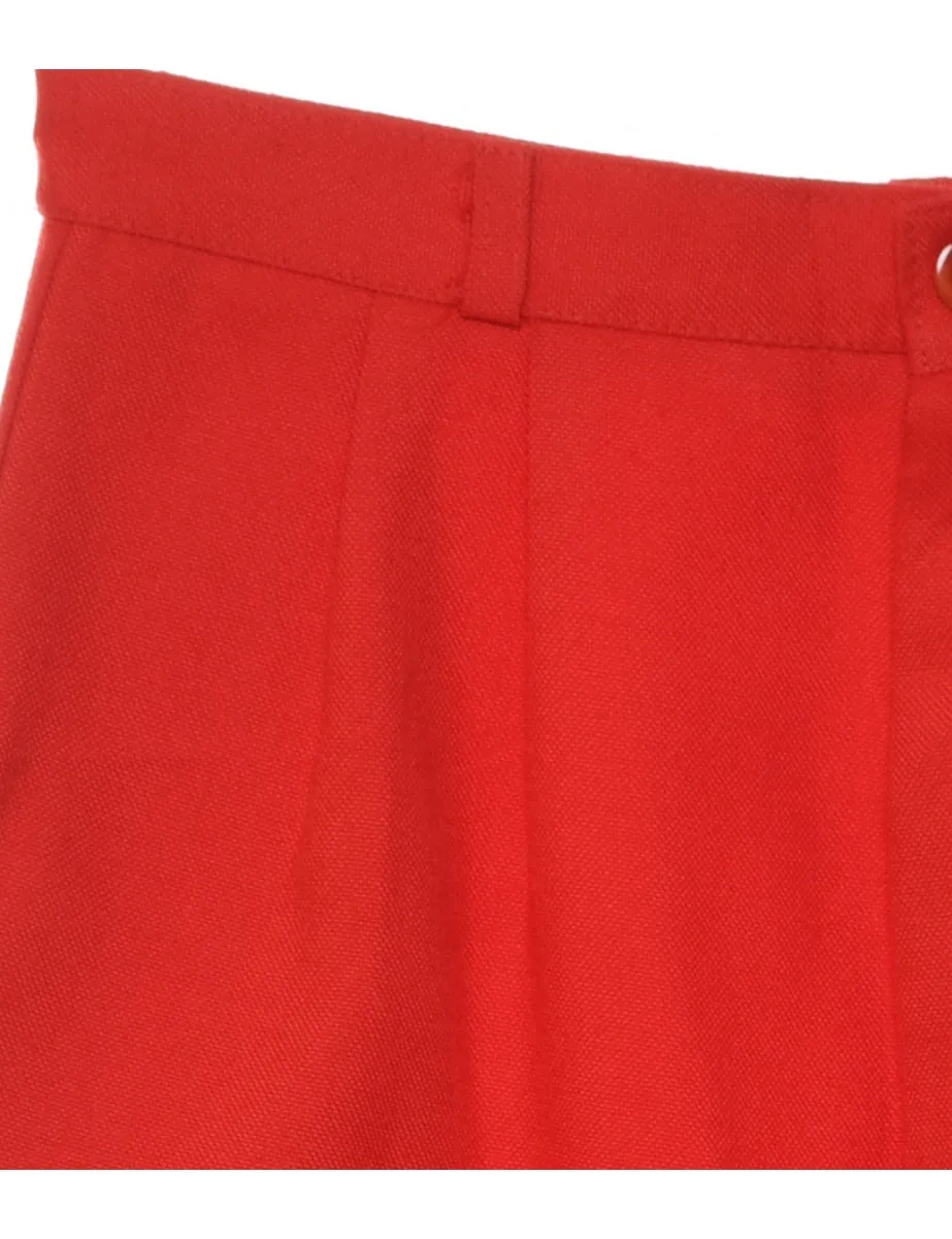 Red Cropped Trousers - W26 L17
