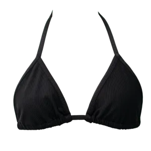 Ribbed Black Mia Top