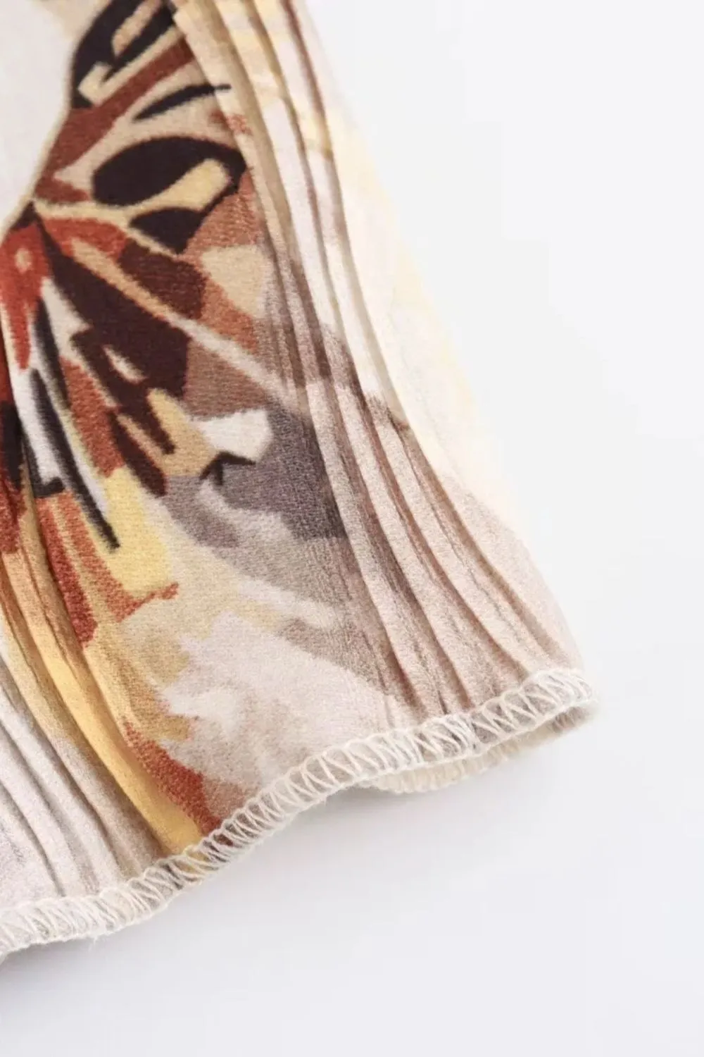 'Ruby' Elastic Waist Printed Casual Skirt