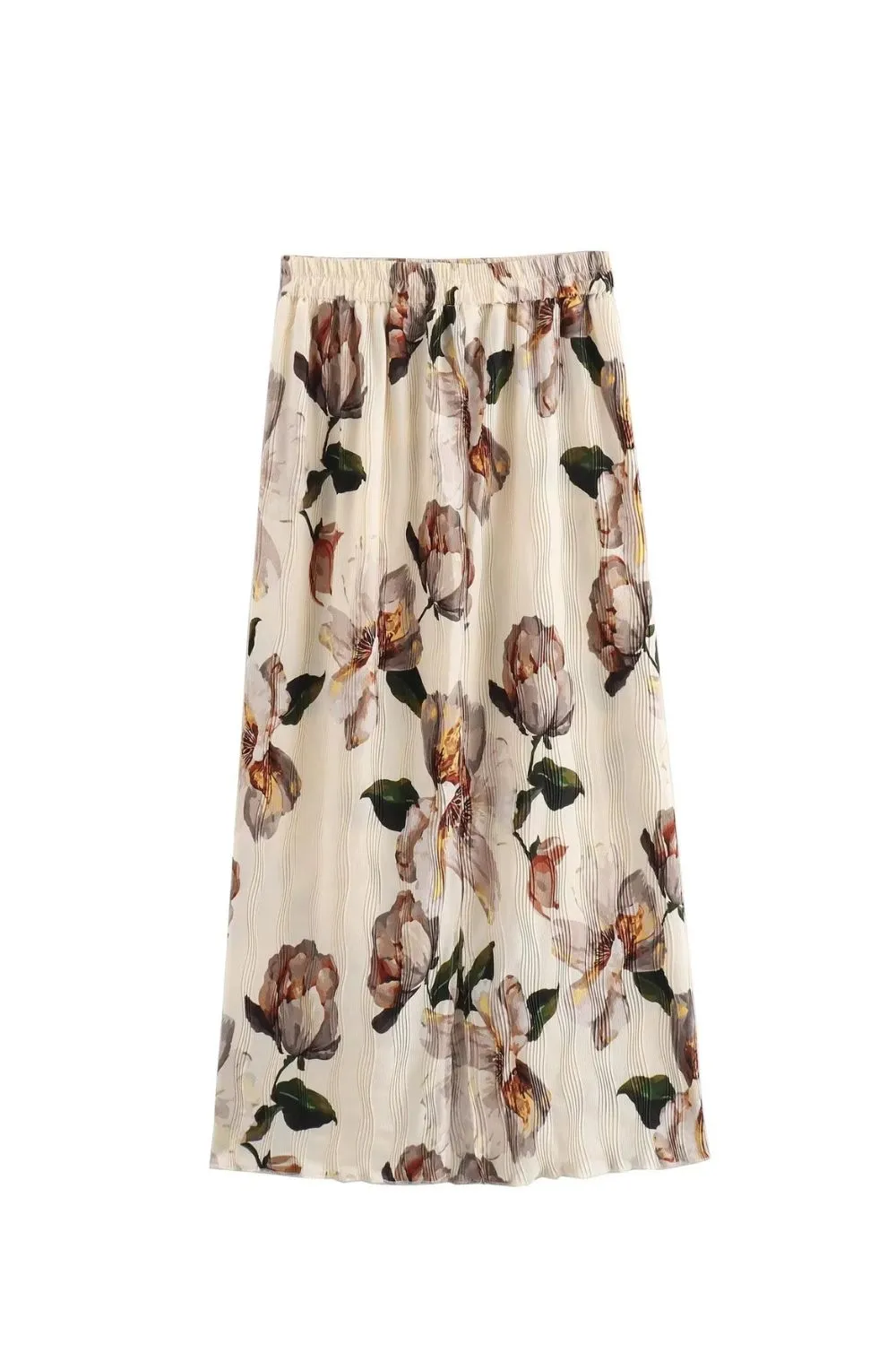 'Ruby' Elastic Waist Printed Casual Skirt