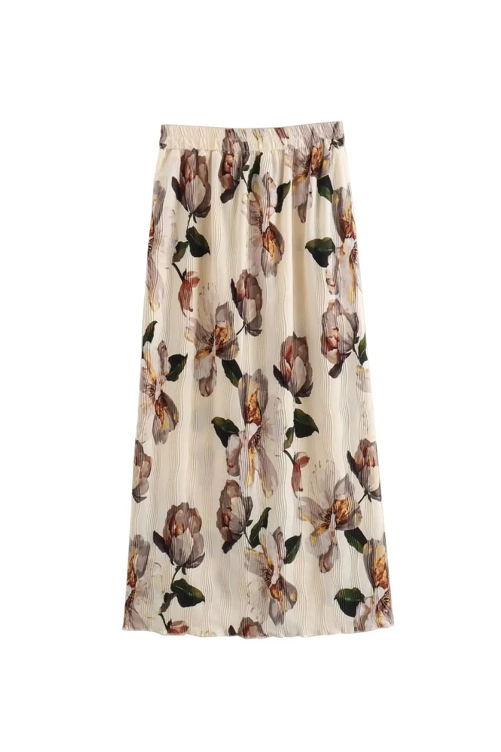 'Ruby' Elastic Waist Printed Casual Skirt