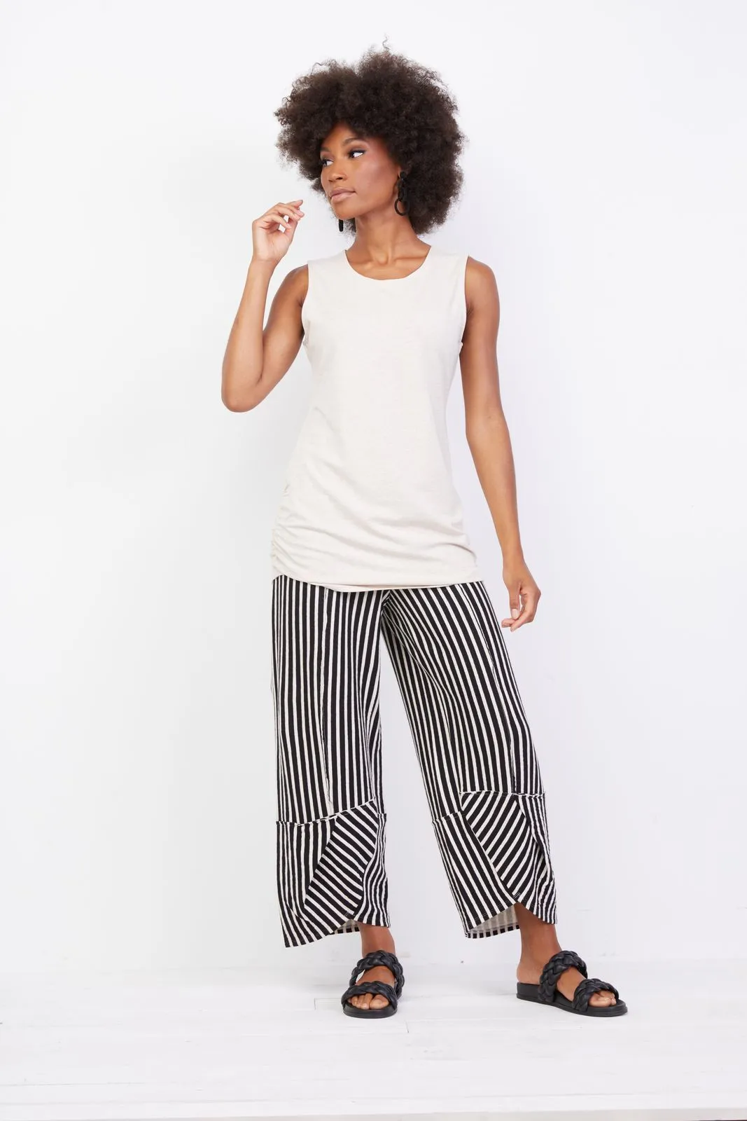 Ruched Long Tank