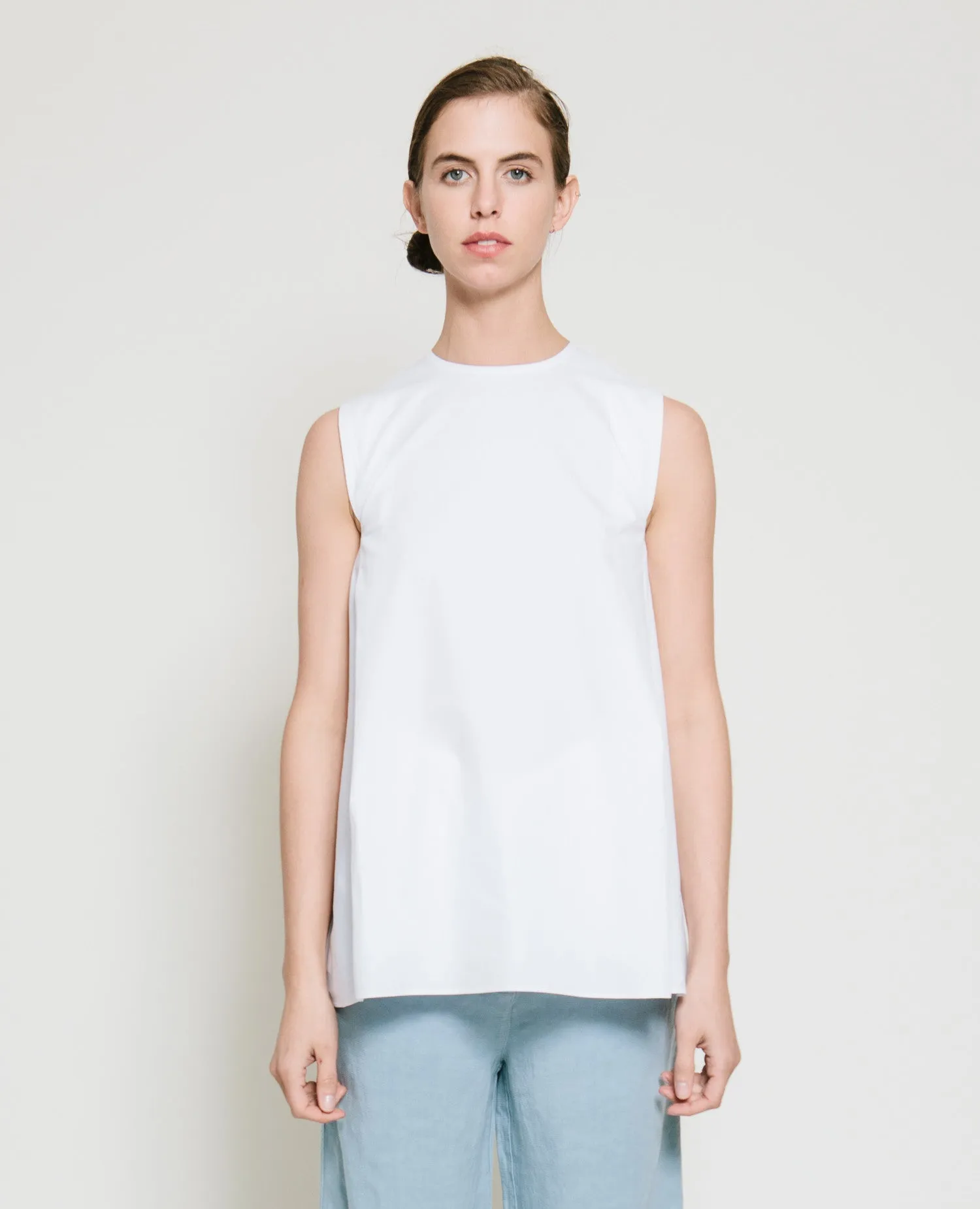 Safil Fold Top in White