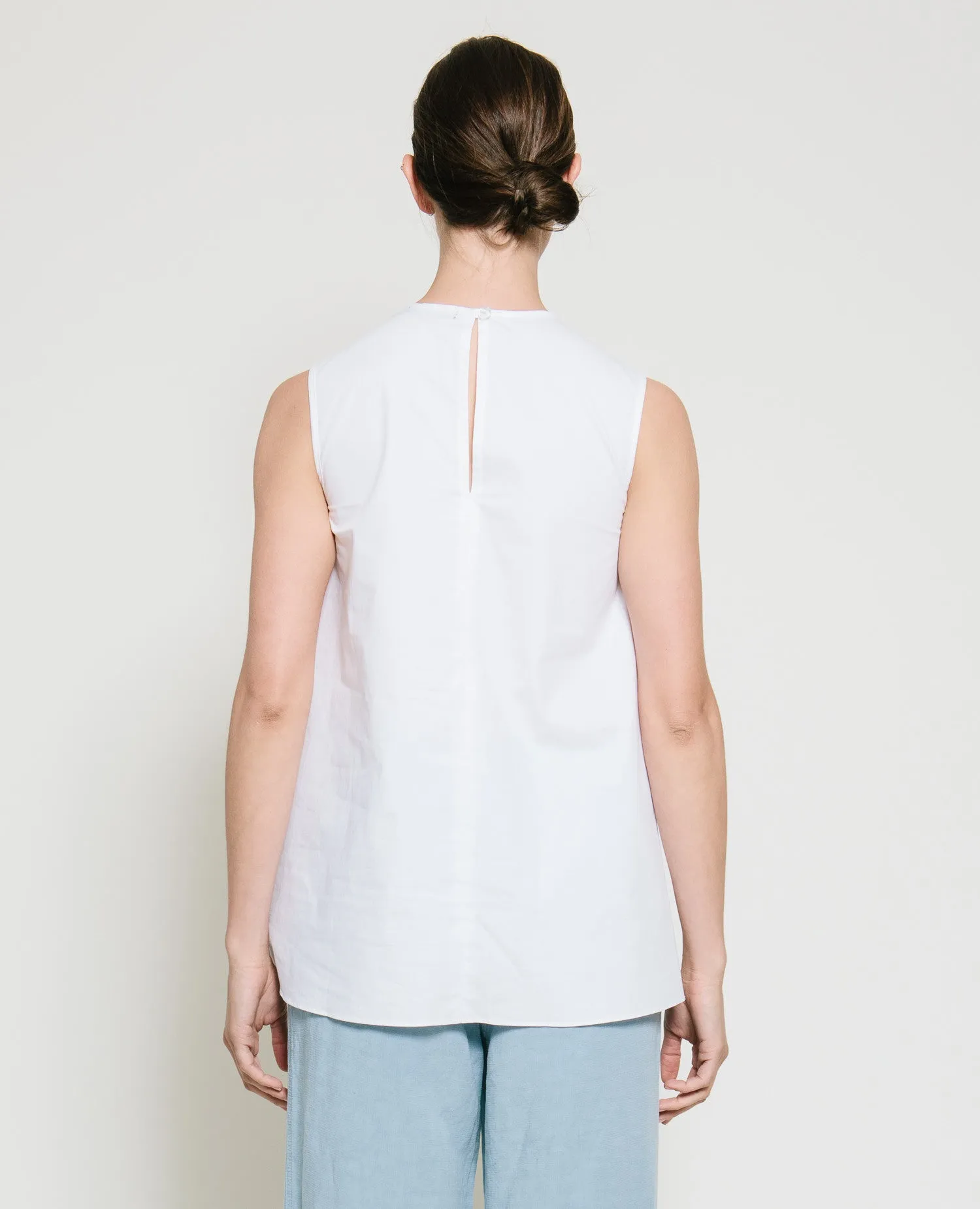 Safil Fold Top in White