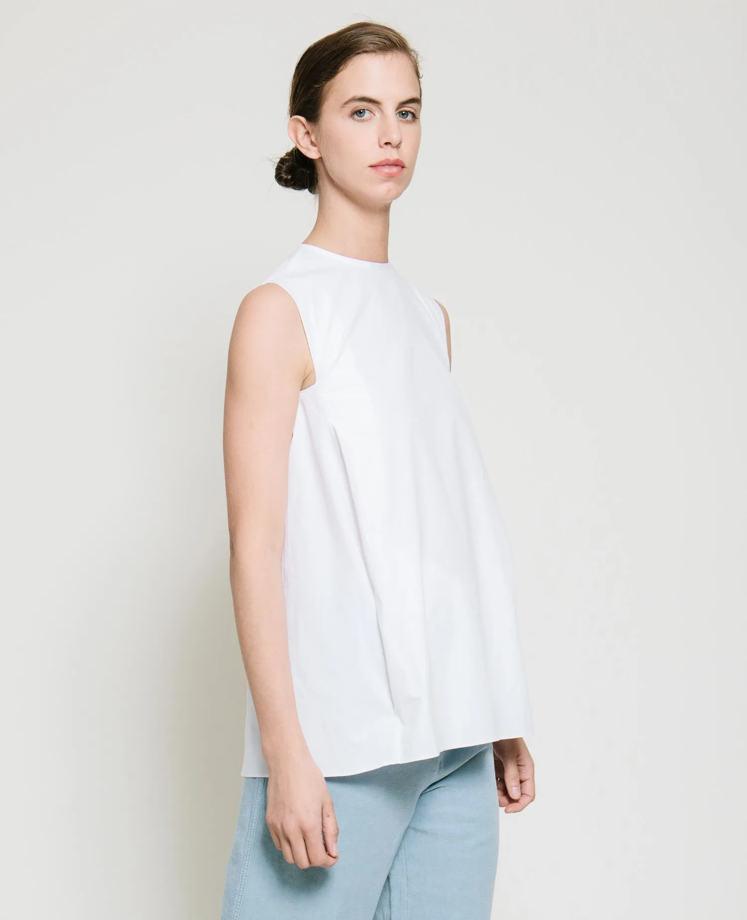 Safil Fold Top in White