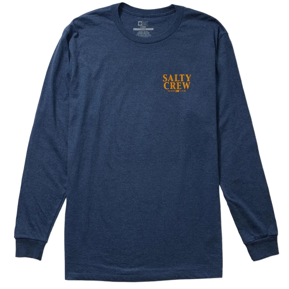 Salty Crew Yellowfin Long Sleeve T-Shirt - Navy Heather