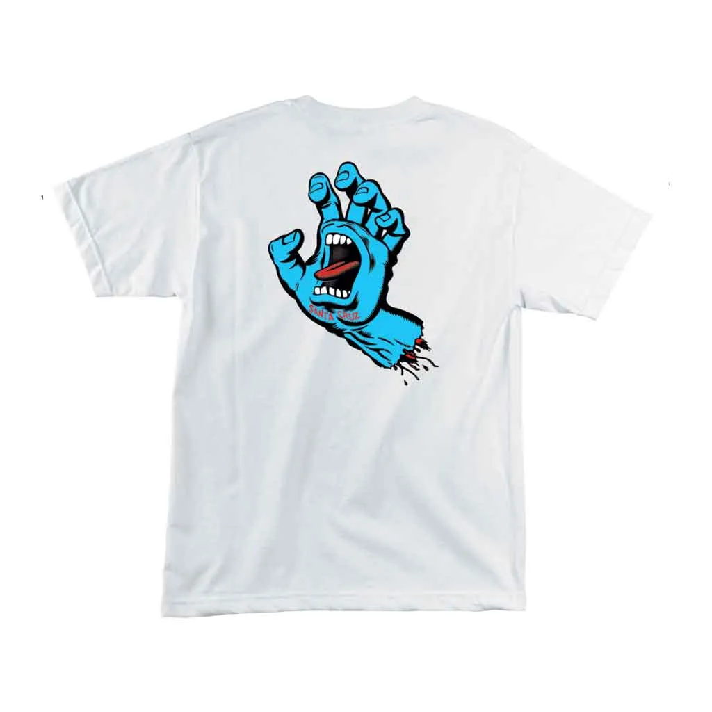 Santa Cruz Screaming Hand Tee - White