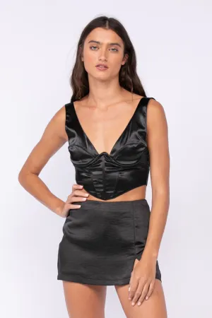Satin Corset Top