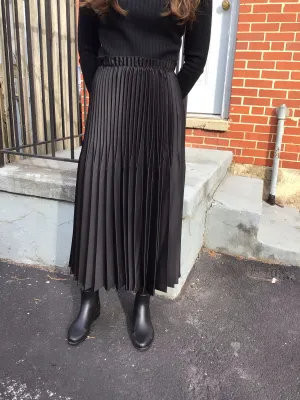 Satin Midi Skirt 541
