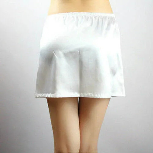Satin Mini Skirt for Women Lady Girl