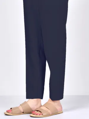 Satin Trouser - Dark Blue