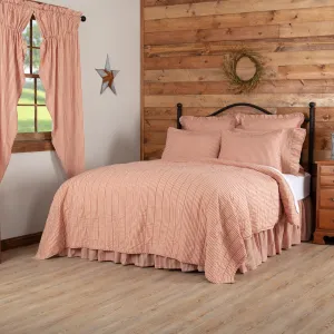 Sawyer Mill Red Ticking Stripe Quilted Coverlet Bundle