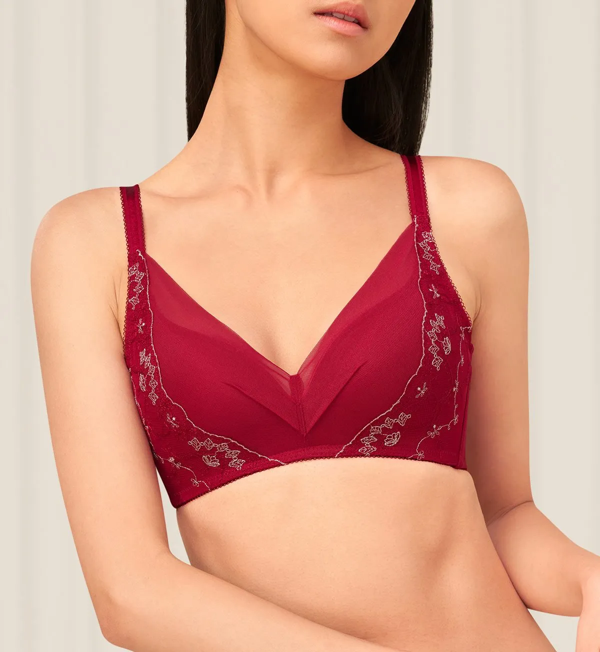 SCULPT CLEMATIS NON-WIRED PADDED BRA