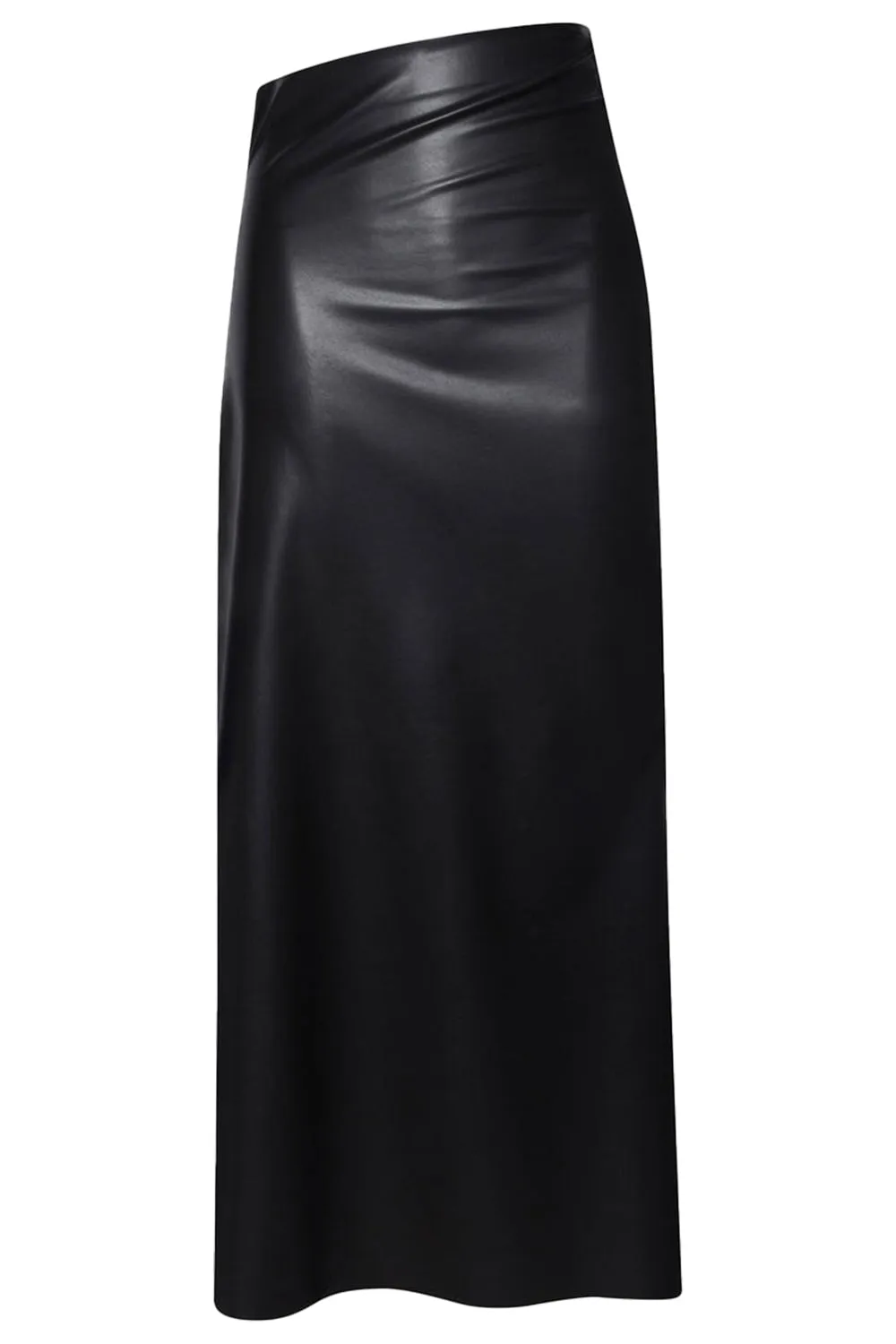 Side Ruched Midi Skirt