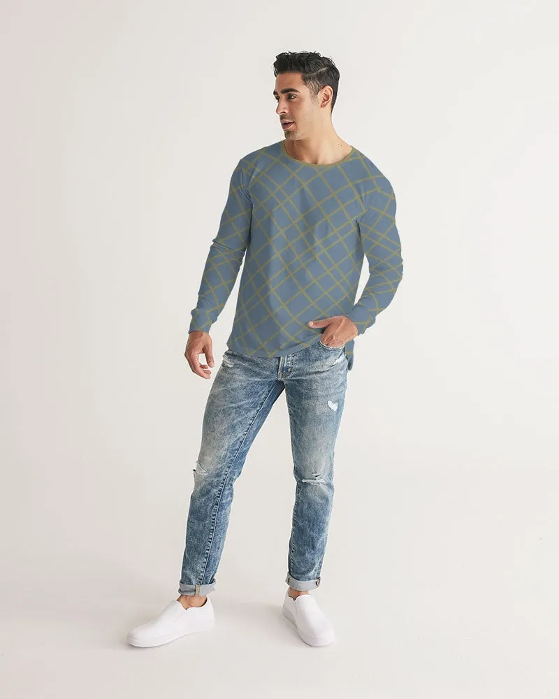 Skating Rink Blue Men's Long Sleeve Tee